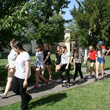 Gruppe im Jugendhaus